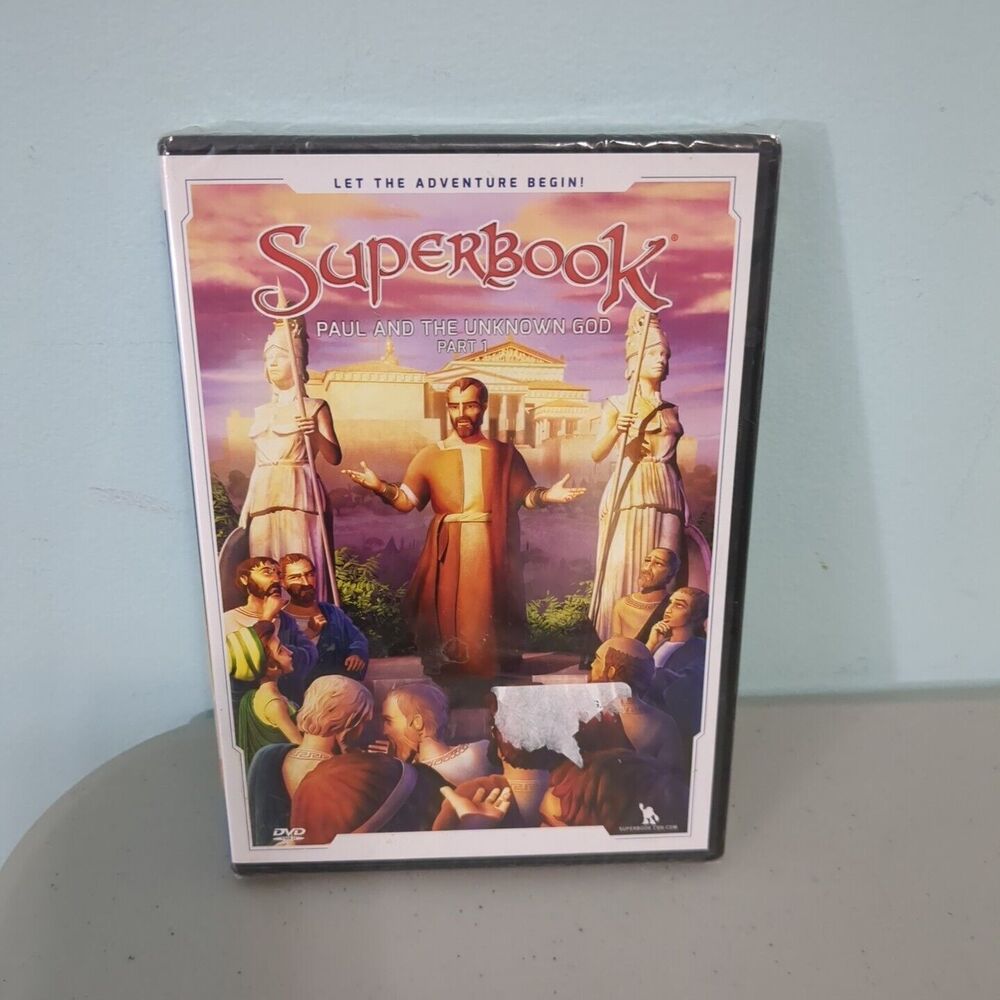Superbook Paul and the Unknown God Part 1 Brand New Dvd Sealed Bible Story